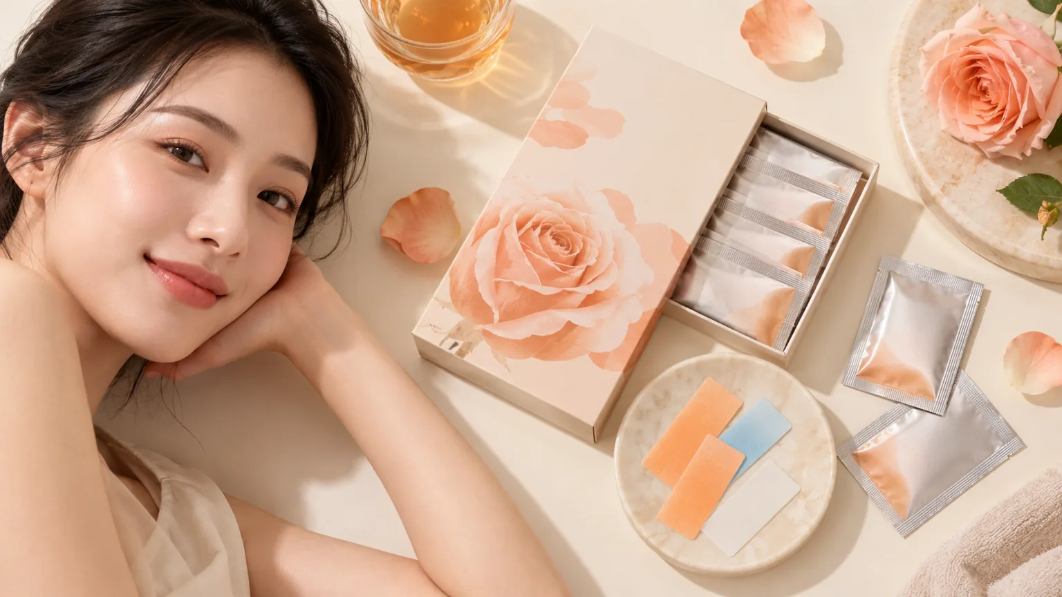 Beauty & Women’s Wellness Oral Strips — Sample and packaging arrangement