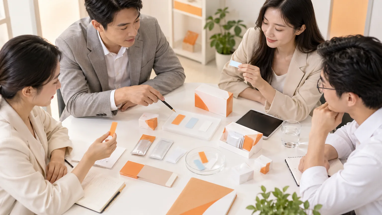 Let’s define your next oral strip project. — Sample and packaging arrangement