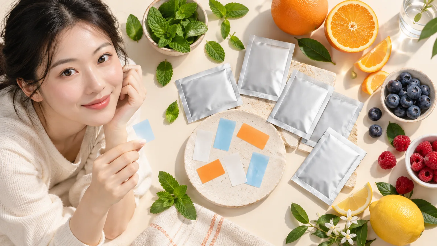 Custom Oral Strip Flavors — Sample and packaging arrangement