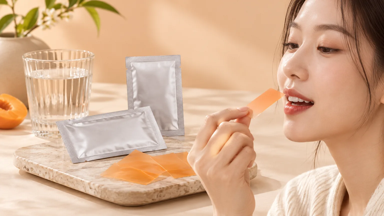 Oral dissolving strips, developed around your brand. — A closer look at the concept