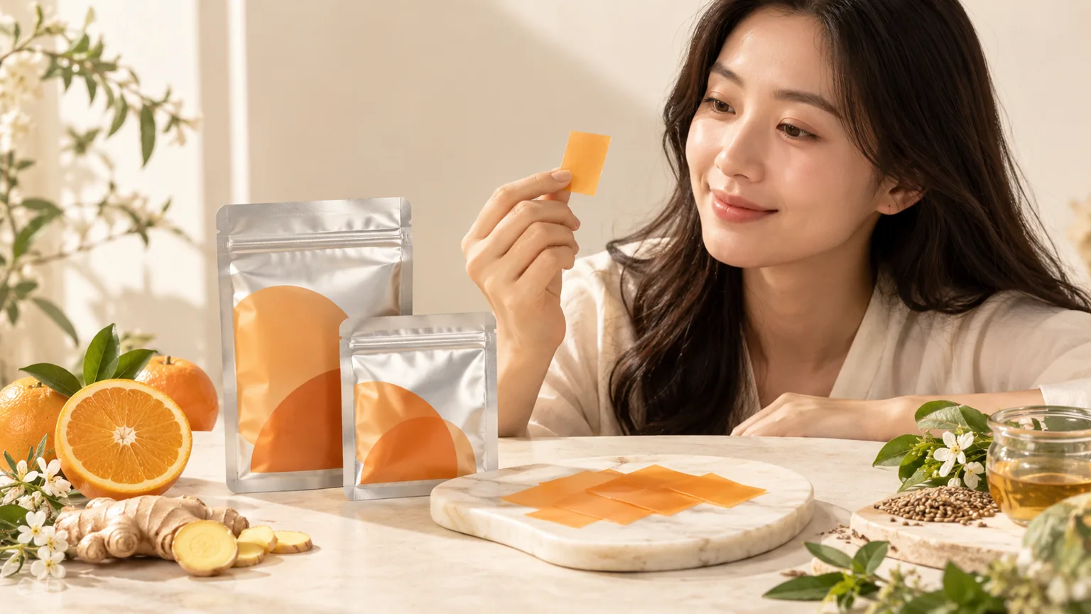 Immune & Metabolic Wellness Oral Strips — Materials and presentation