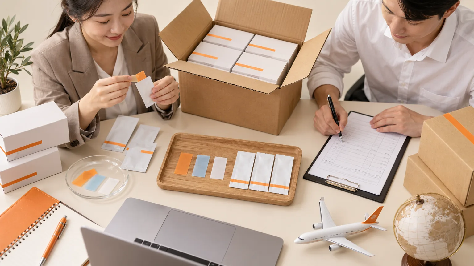 Global Oral Strip Project Support — Sample and packaging arrangement