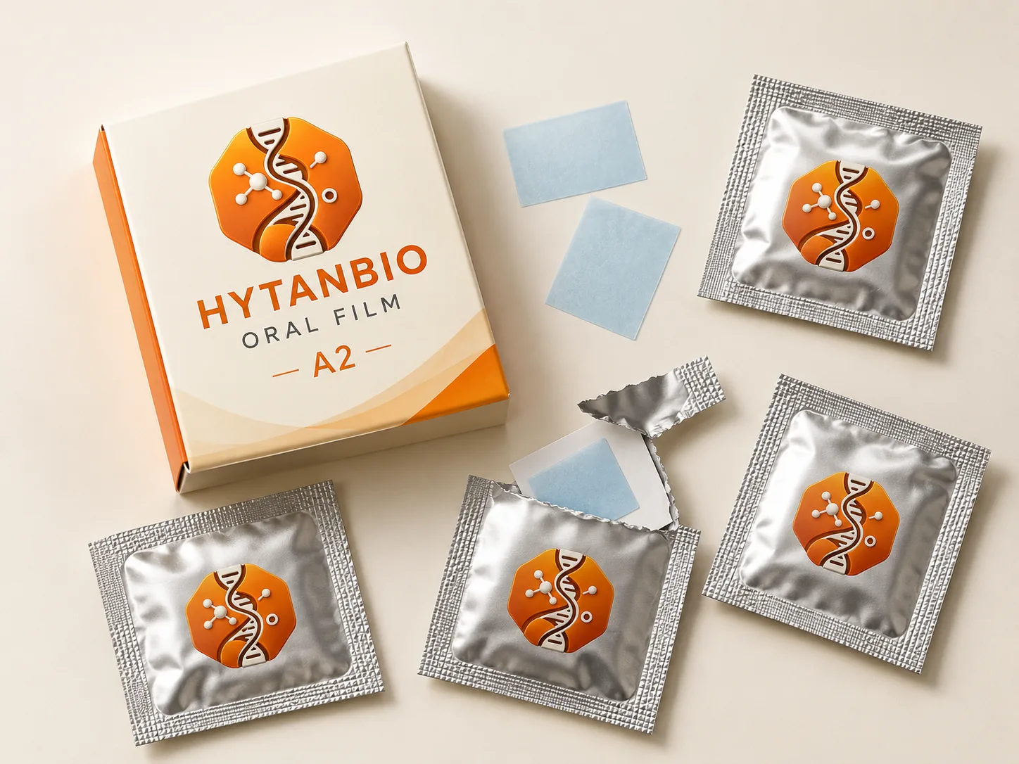 HYTANBIO Hyaluronic Hydration Oral Strip packaging concept