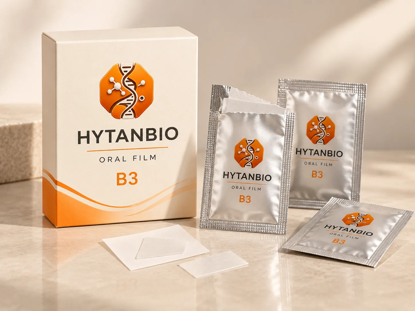 HYTANBIO Vitamin D Calcium Support Strip packaging concept