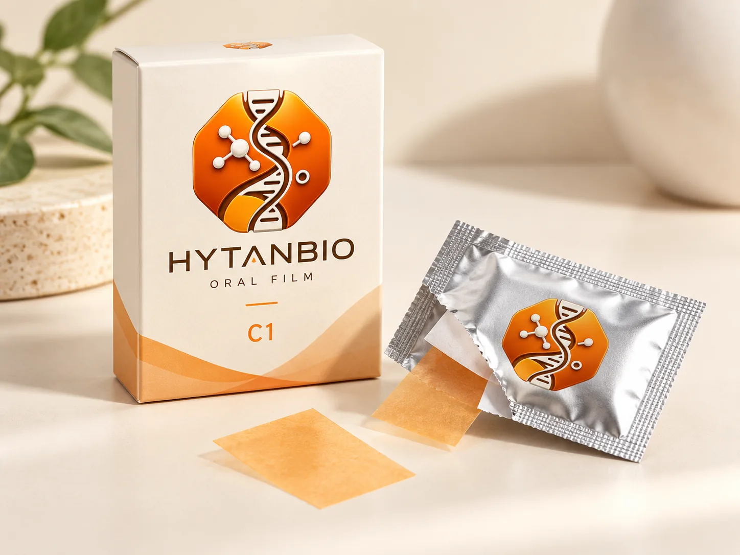 HYTANBIO Melatonin Sleep Oral Strip packaging concept