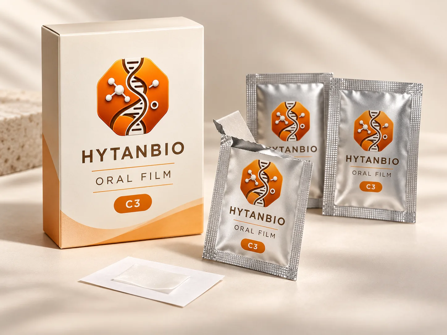 HYTANBIO L-Theanine Calm Oral Strip packaging concept