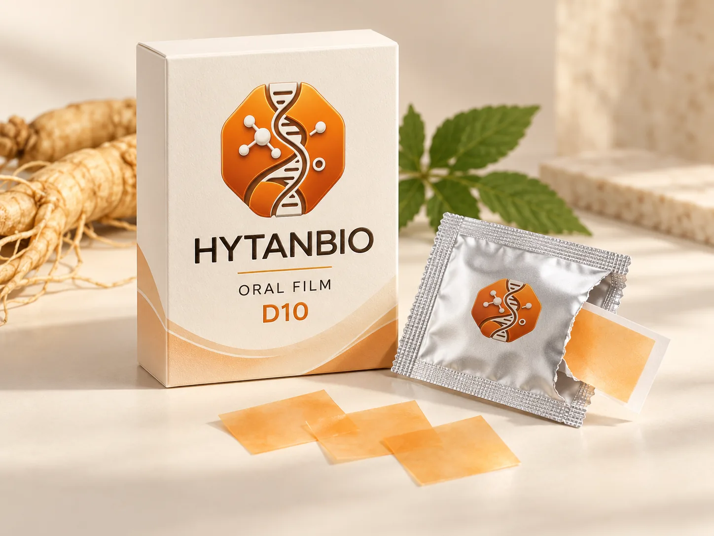 HYTANBIO American Ginseng Oral Strip packaging concept