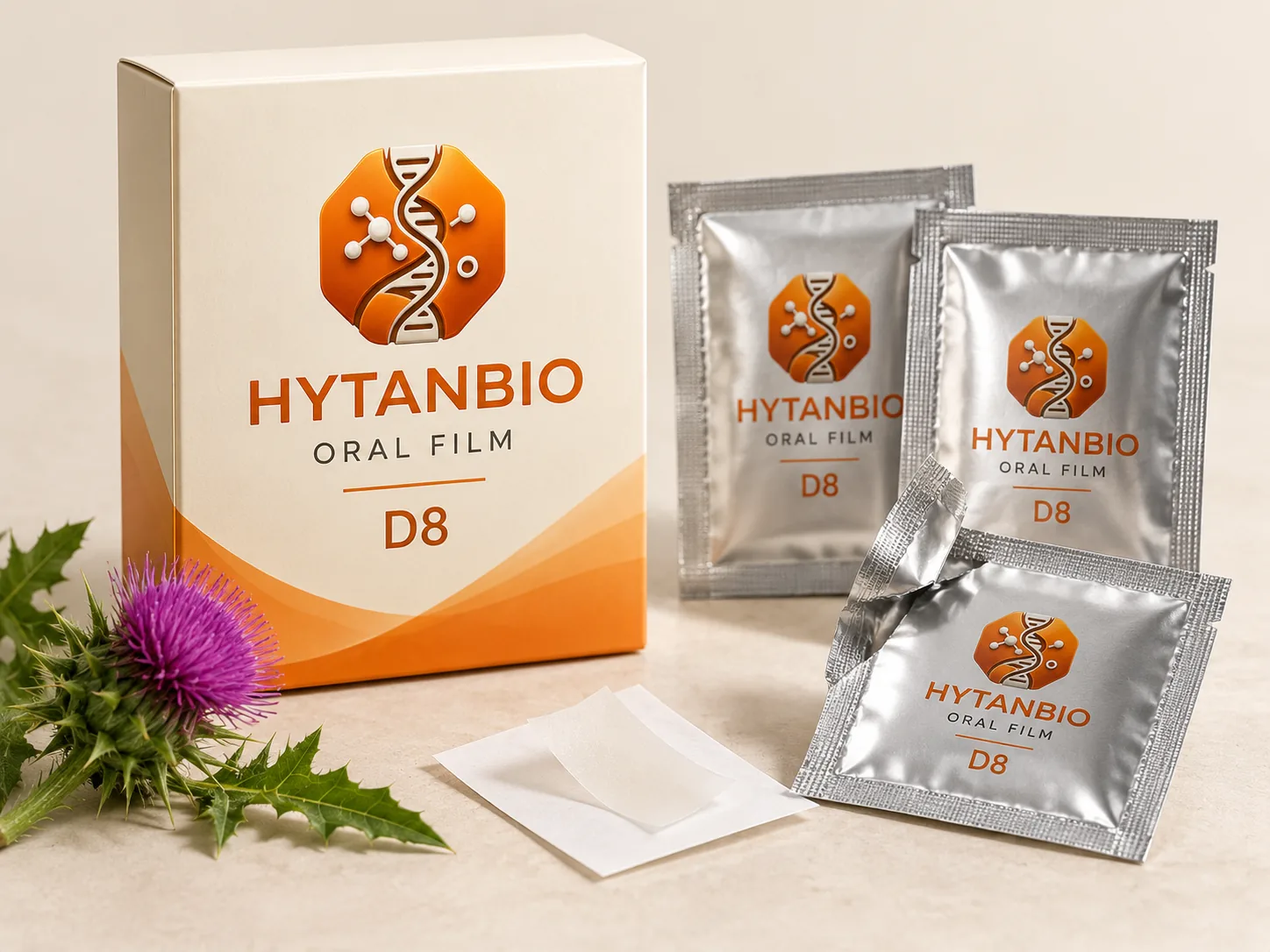 HYTANBIO Milk Thistle Liver Support Strip packaging concept