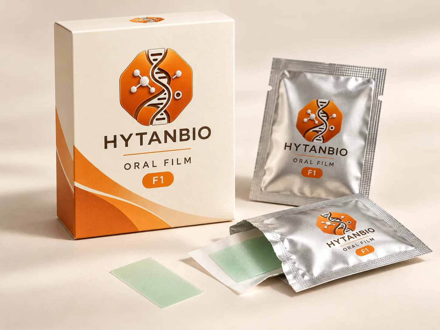 HYTANBIO Caffeine Sports Oral Strip packaging concept