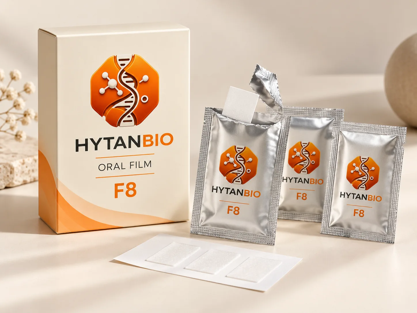 HYTANBIO BCAA Recovery Oral Strip packaging concept
