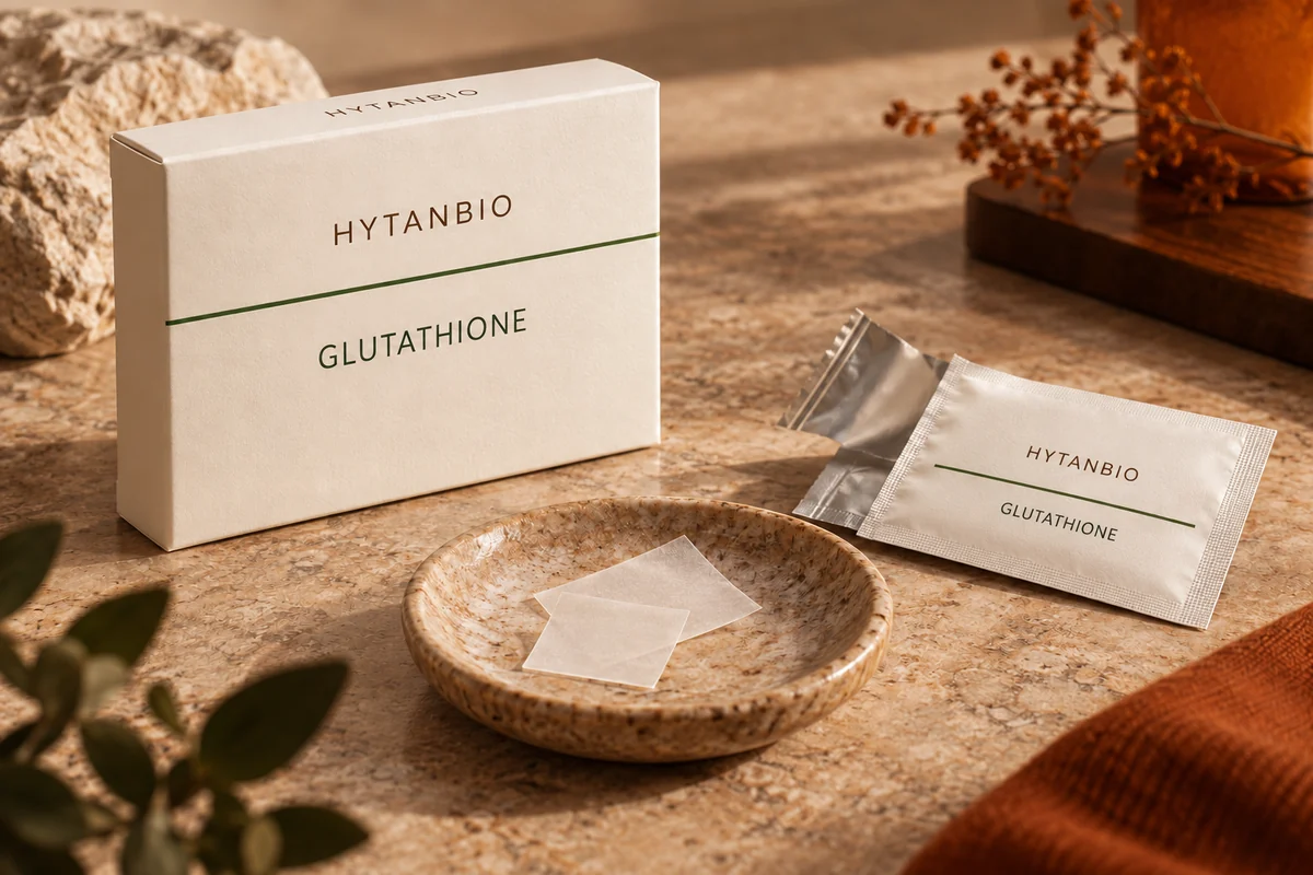 HYTANBIO Glutathione Oral Strips illustrative packaging concept