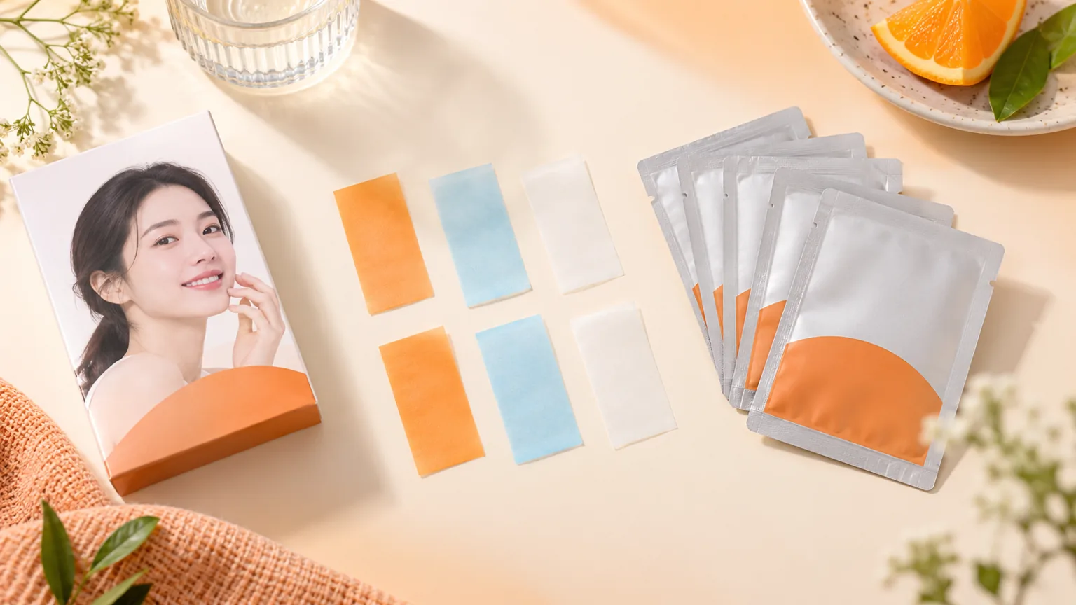 Oral strip product concepts — Sample and packaging arrangement